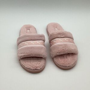 2104. Pink Puma Fluff Remix Slippers NWT Size 9